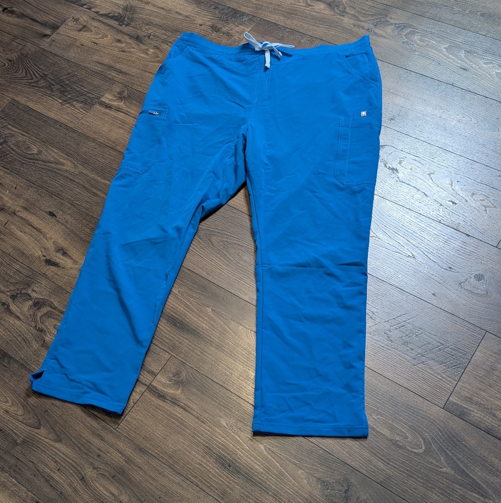 NWT Figs Women's Yola‎ Skinny Blue Scrubs 2XL  Technical Collection